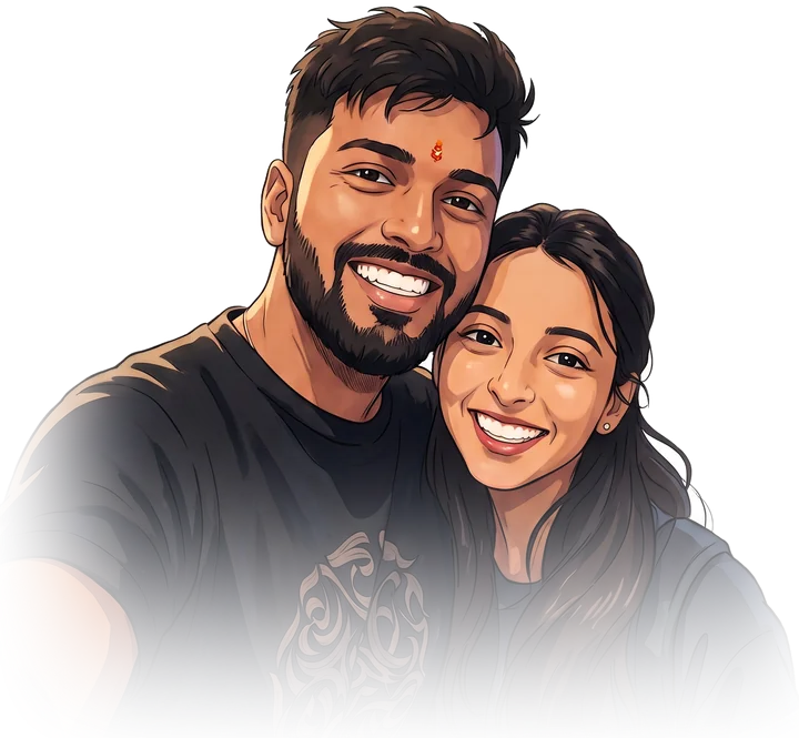 Mihir and Aparajita, together